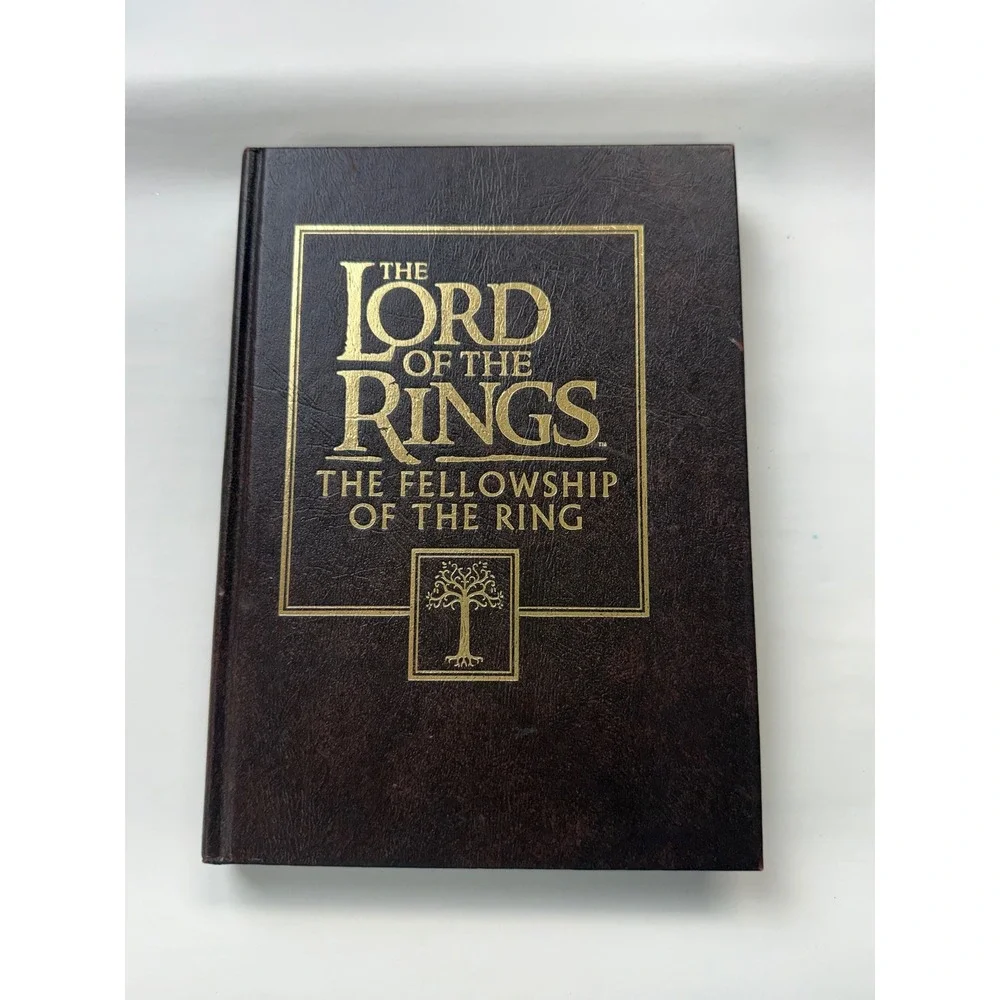 Lord Of Rings FOTR Journal Embossed Bound LOTR Vintage 2001 Tolkien Lore Hobbit